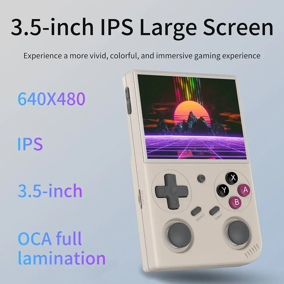 Thumbnail: BATLEXP G350 Handheld Game Console 3.5'' IPS Screen Linux System Dual Joystick