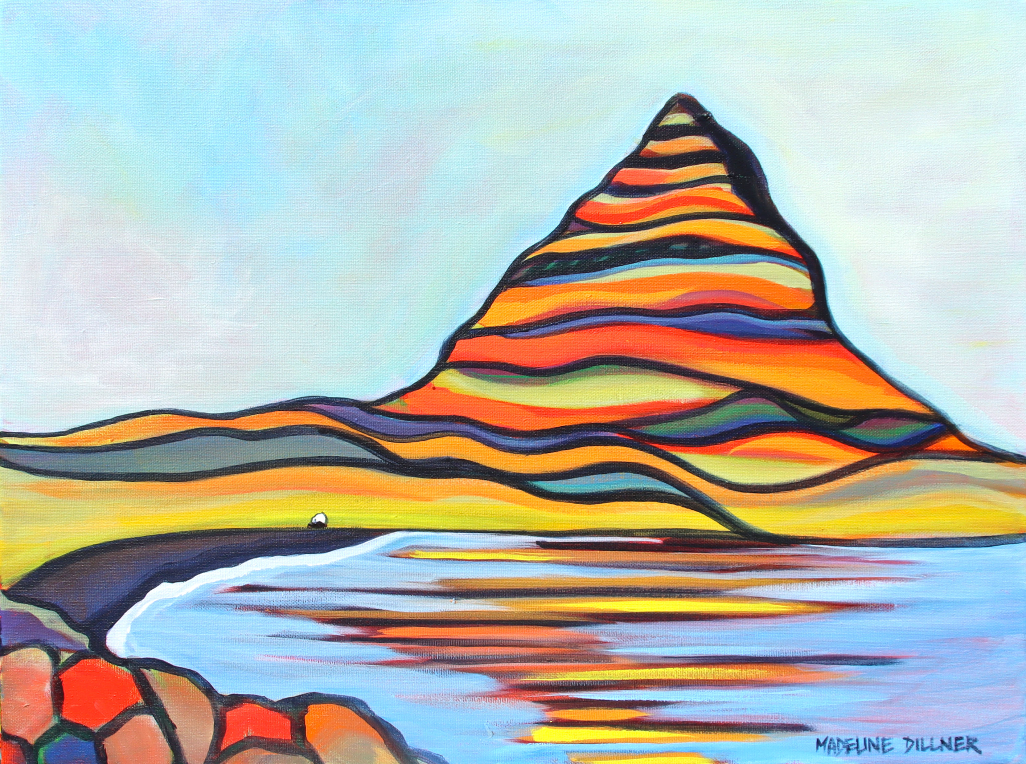 Sheep Goes to Candy Mountain (Kirkjufell)