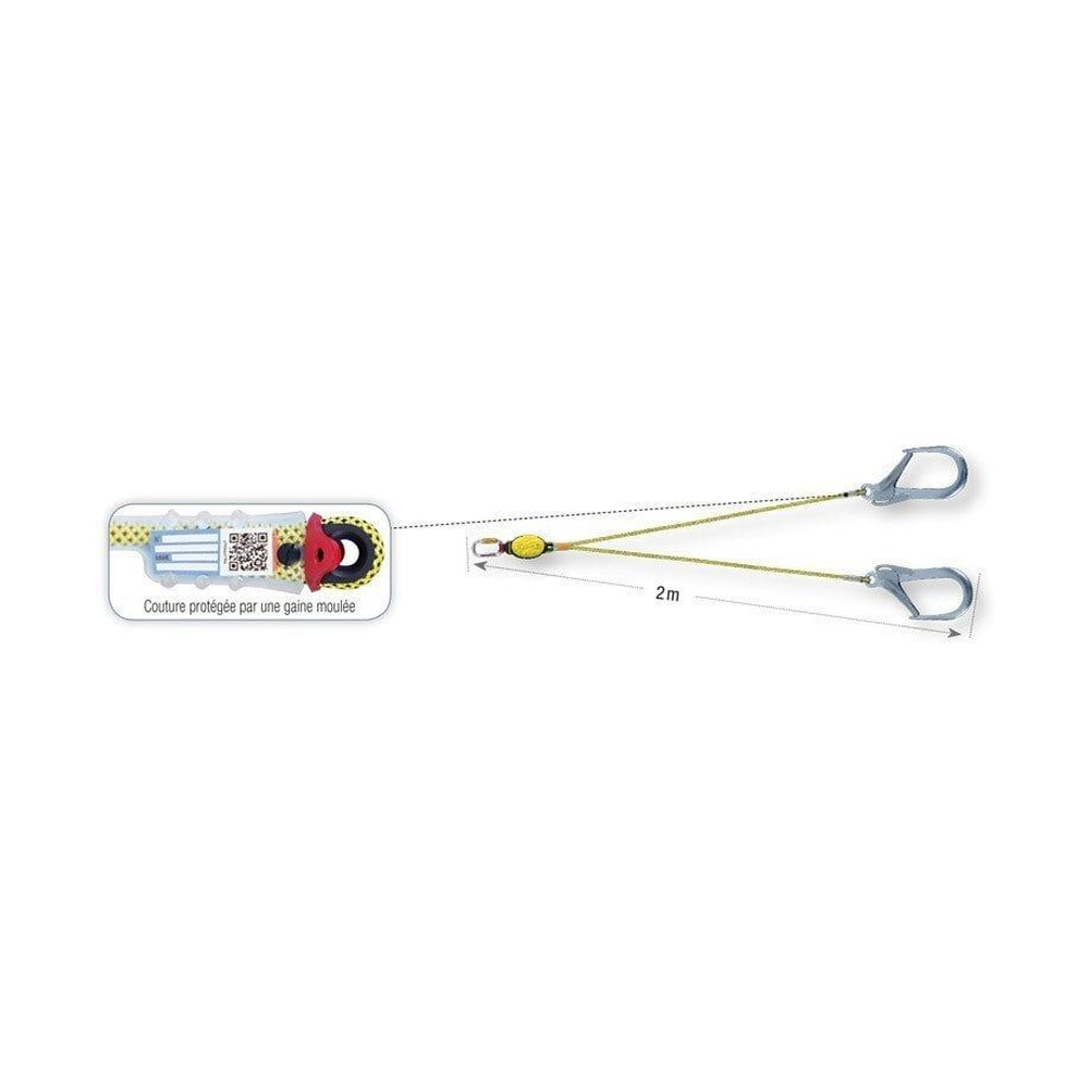 BEAL LONGE DYNAPRO AIR V HOOK XL 200