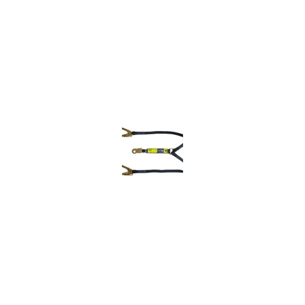 Küçük resim: Irudek ASTUN-FLEX 398 180cm Webbing Şok Emicili Çift Kollu Lanyard -Çelik 55mm