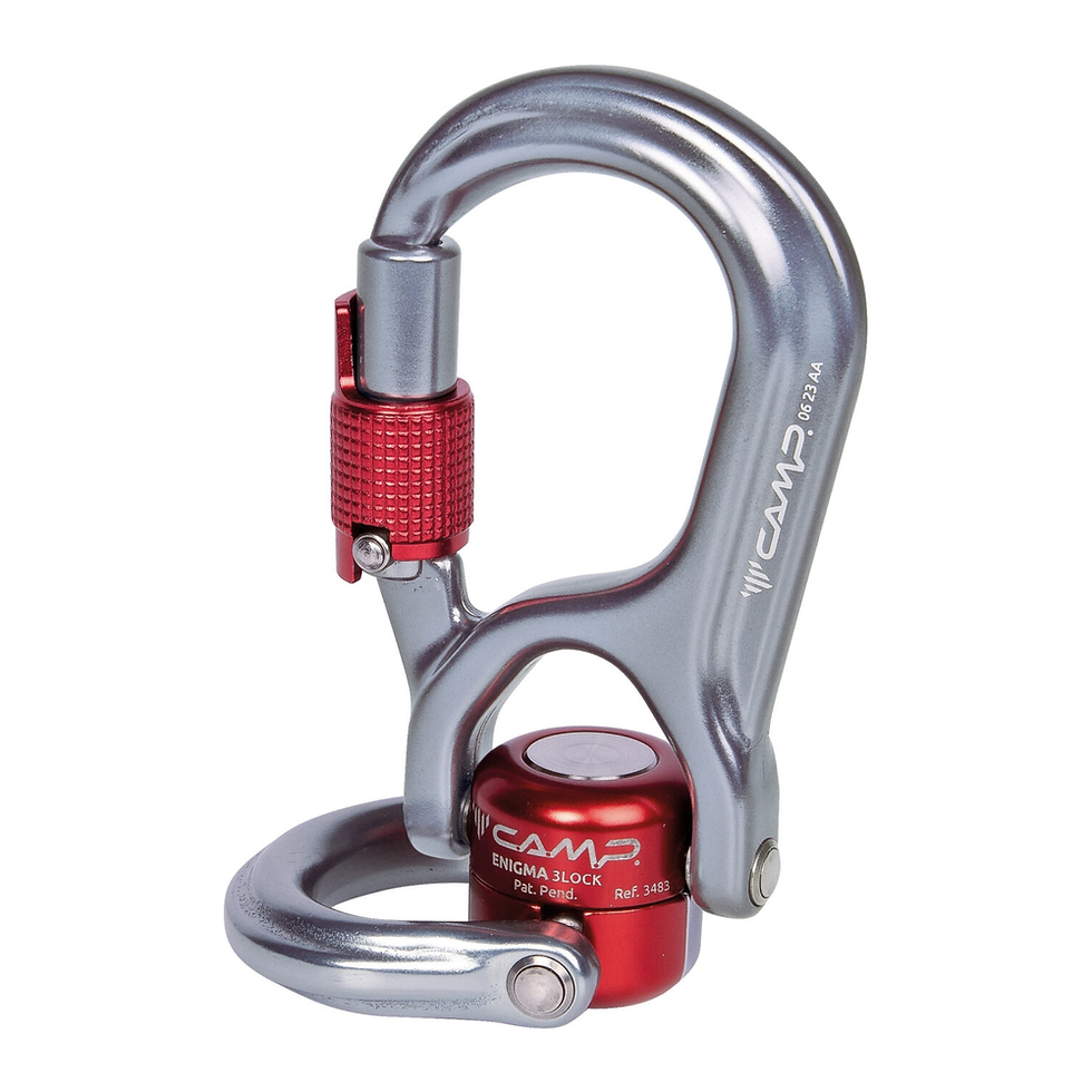 Thumbnail: CAMP 3483 CARABINER WITH SWIVEL