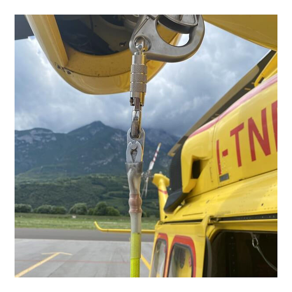 Küçük resim: Kong Static Discharge 2,5 m Helikopter Vinci Statik Elektrik Deşarj Hattı Twist