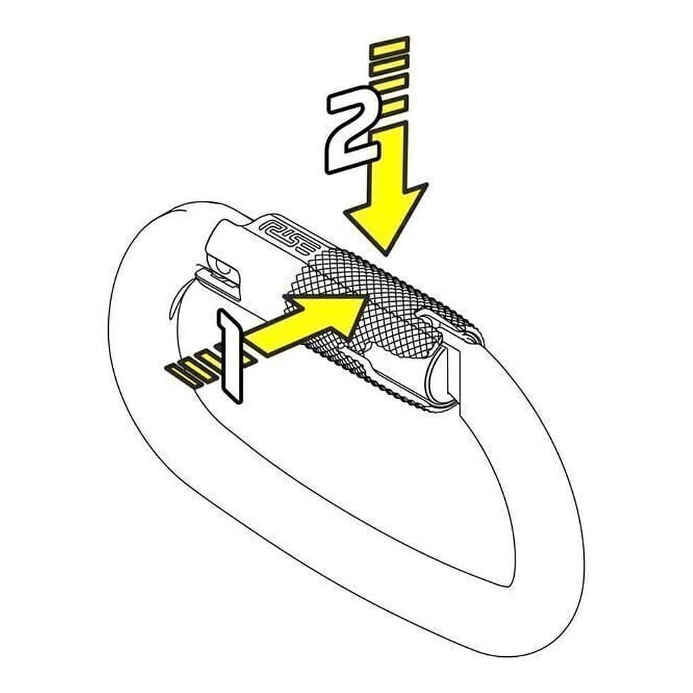 Küçük resim: Kong Ovalone Alu RISE Lock 26KN Otomatik Triactlock 3 Kilitli … 712LE0RPRKK Red