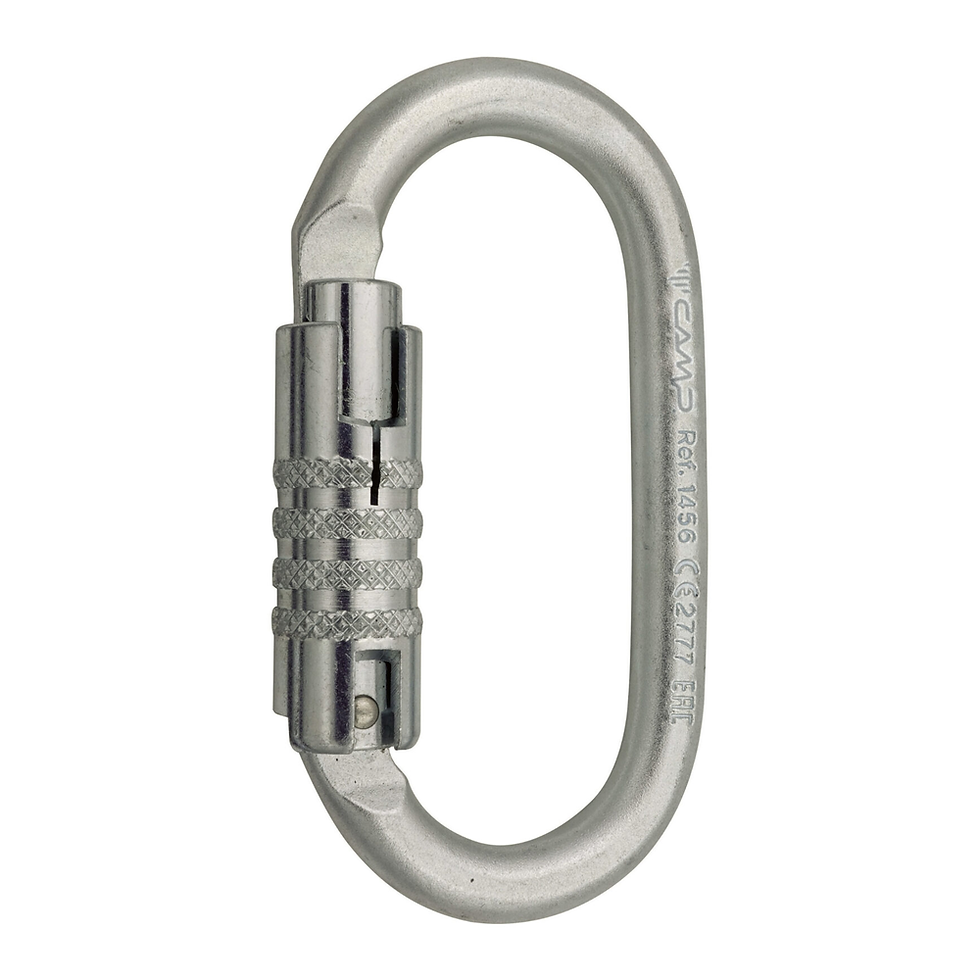 Küçük resim: CAMP 1455/1456/1878 OVAL LOCK ViDALI ÇELİK OVAL KARABİNA