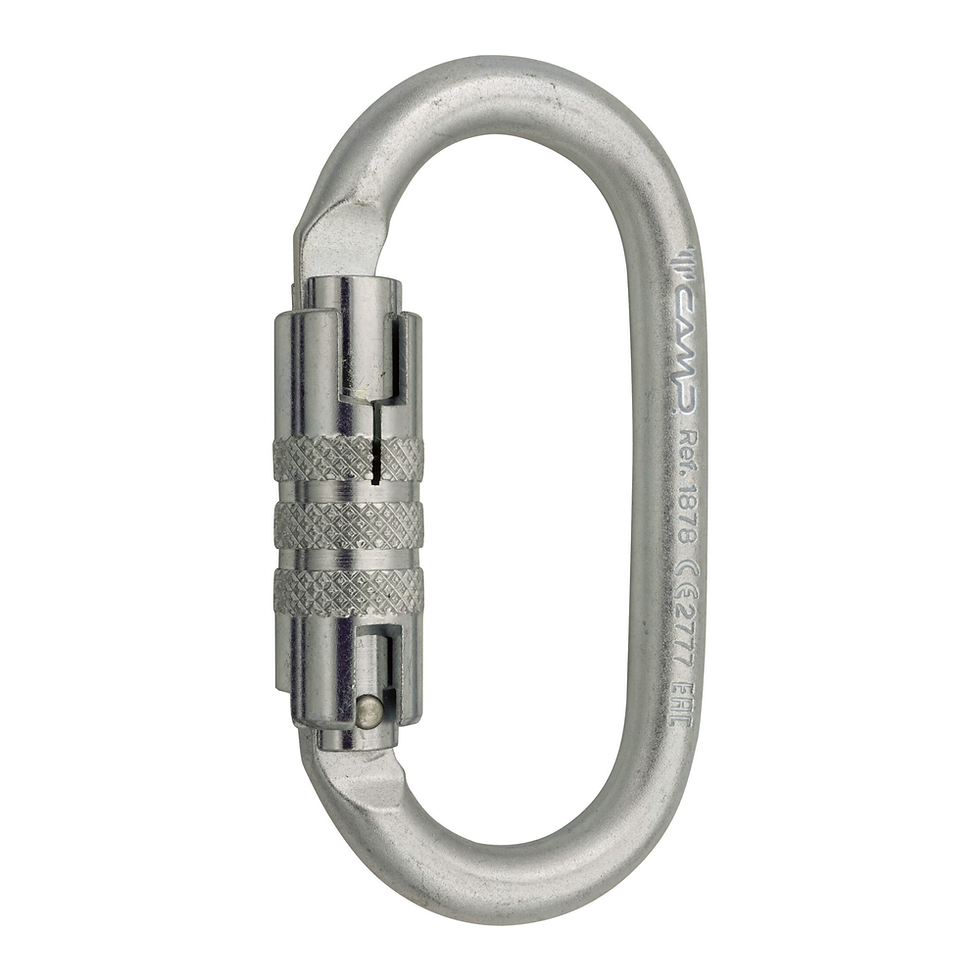 Küçük resim: CAMP 1455/1456/1878 OVAL LOCK ViDALI ÇELİK OVAL KARABİNA