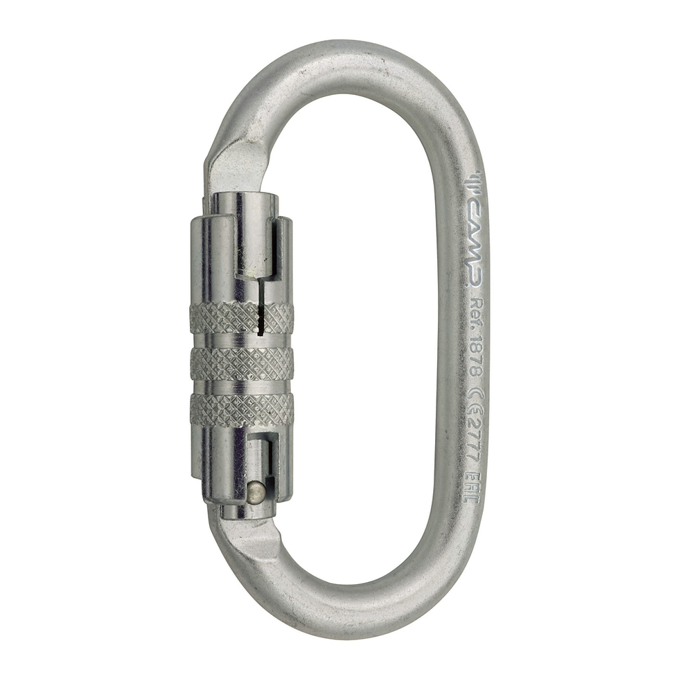 Küçük resim: CAMP 1455/1456/1878 OVAL LOCK ViDALI ÇELİK OVAL KARABİNA
