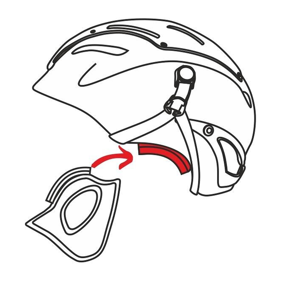 Küçük resim: KONG KOSMOS EAR PROTECTION Siyah Kask Kulak Koruyucu