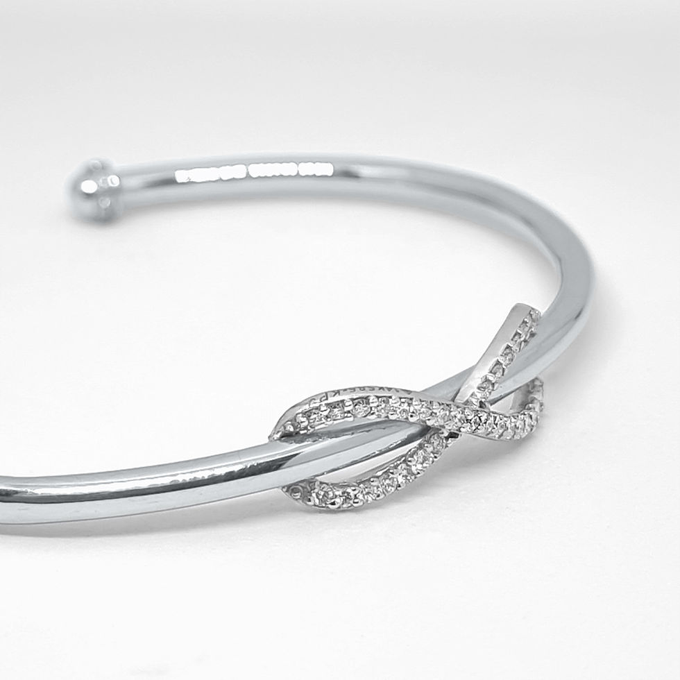 Thumbnail: Infinity Twister Bracelet Silver