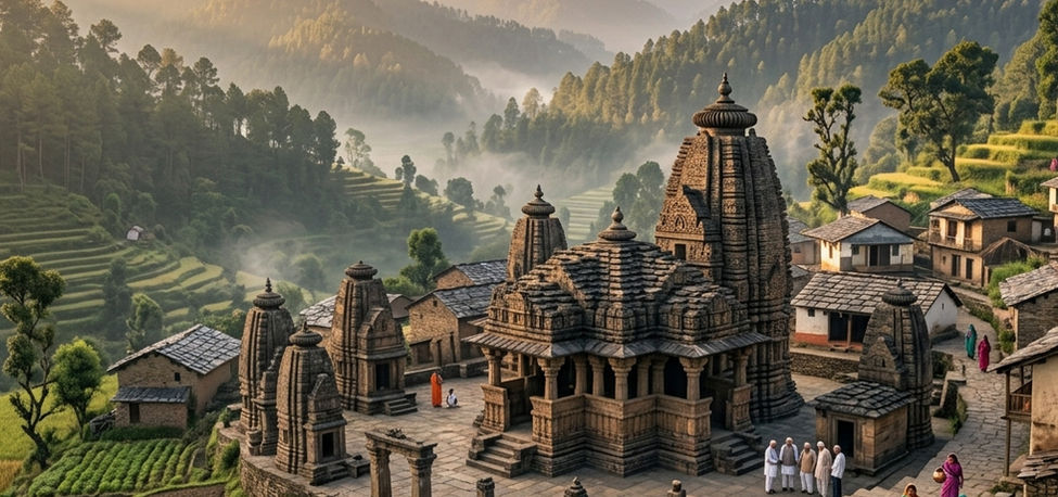 Ancient temples, forest valleys, and cultural heritage landscapes of Champawat in Kumaon Himalayas.