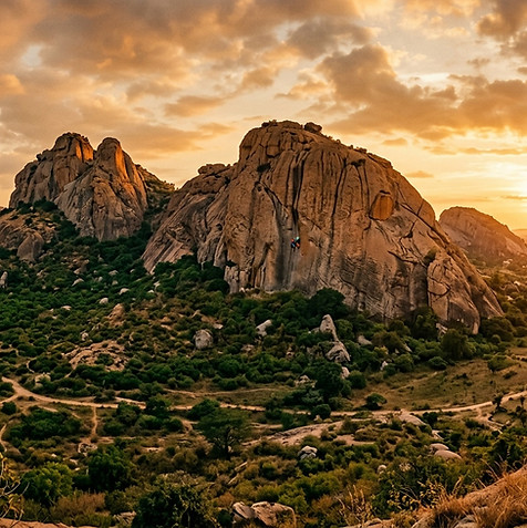 Granite hills of Ramanagara with natural landscape and cinematic heritage Karnataka