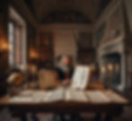 Leonardo and the Scientific Notebooks in Rome ( Leonardo da Vinci in Rome working on scientific note