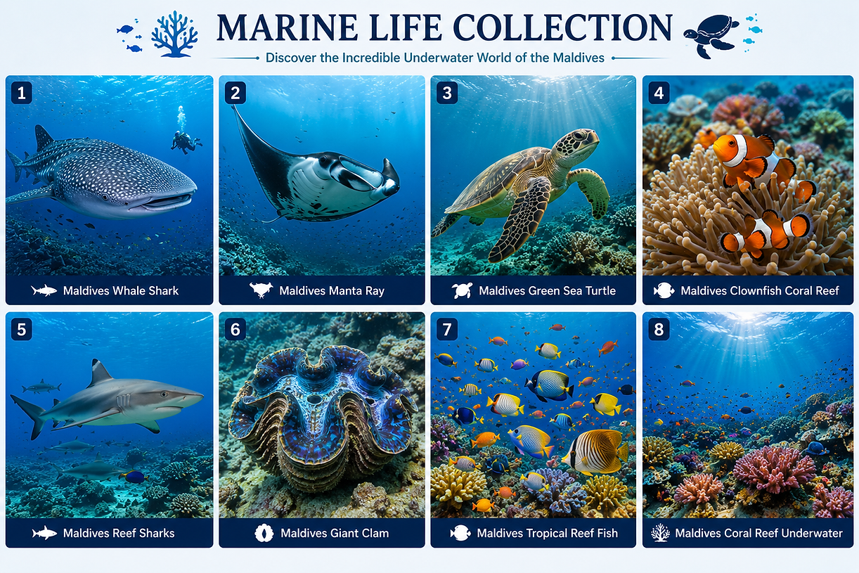 maldives-marine-life-collection-whale-shark-manta-ray-sea-turtle-coral-reef-christone-holi