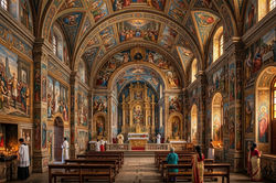 St. Aloysius Chapel – Artistic Landmark of Mangalore(Interior fresco paintings of St Aloysius Chapel
