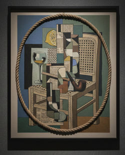 The birth of collage art(Still Life with Chair Caning Picasso collage representing innovation in Cub
