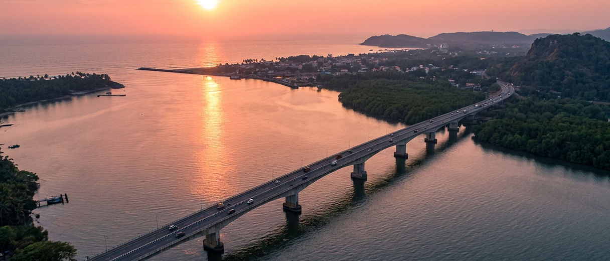 Kali Bridge connecting Karnataka and Goa