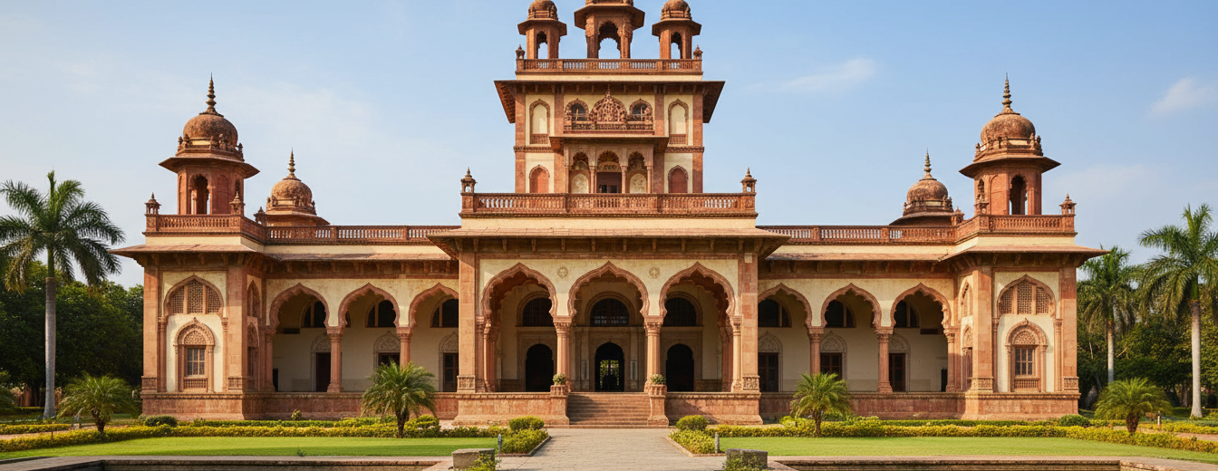 Jaganmohan Palace exterior architecture in Mysore Karnataka