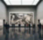 Reina Sofía Museum – Guernica Focus ( Visitors viewing Picasso’s Guernica inside Reina Sofía Museum