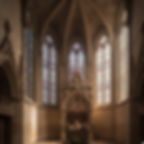 Tomb of Leonardo at Chapelle Saint-Hubert ( Chapelle Saint Hubert in Amboise housing the tomb of Leo