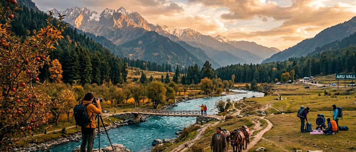 Experiential alpine journey from Pahalgam to Aru Valley and Betaab Valley in Kashmir