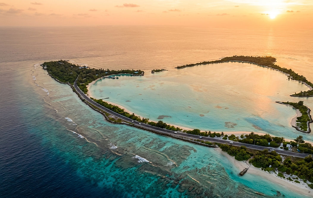 Addu Atoll in the southern Maldives featuring tropical islands, coral lagoons, scenic coastal landscapes, and heritage attractions.