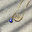 Thumbnail: Initial evil eye - necklace