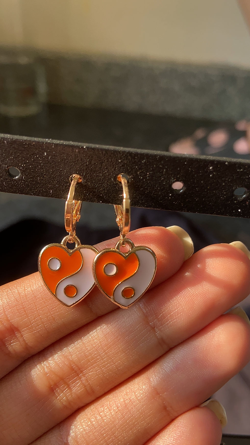 Thumbnail: Reversible yin yang earrings 