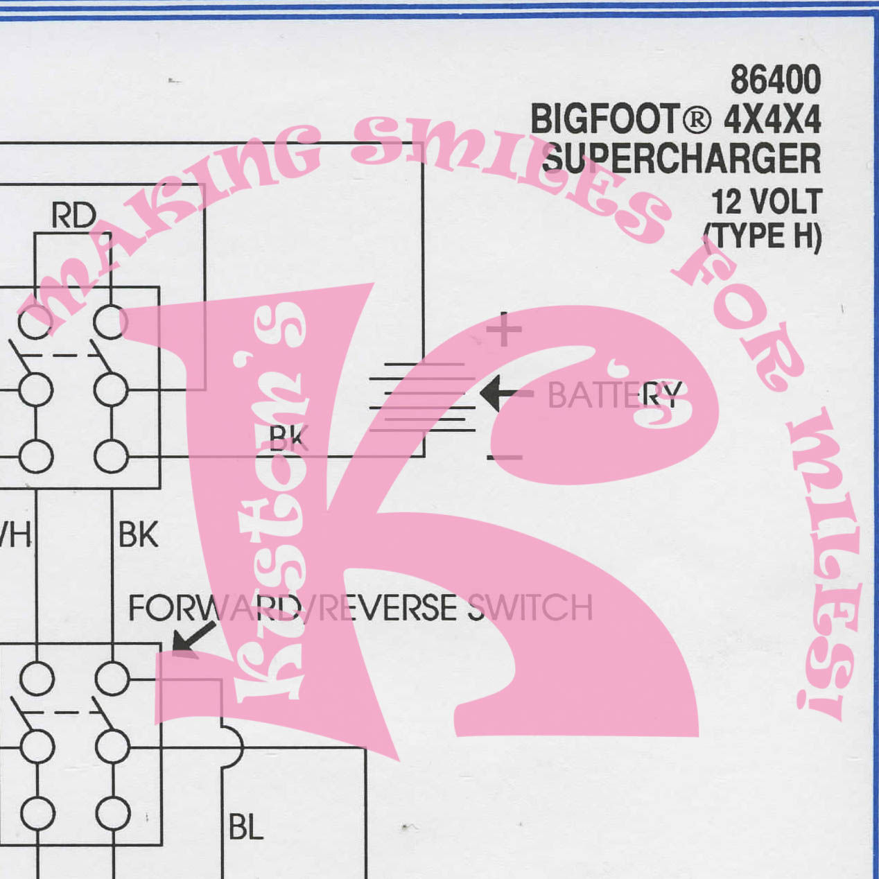 86400 Bigfoot 4x4x4 Supercharger 12volt - Type H
