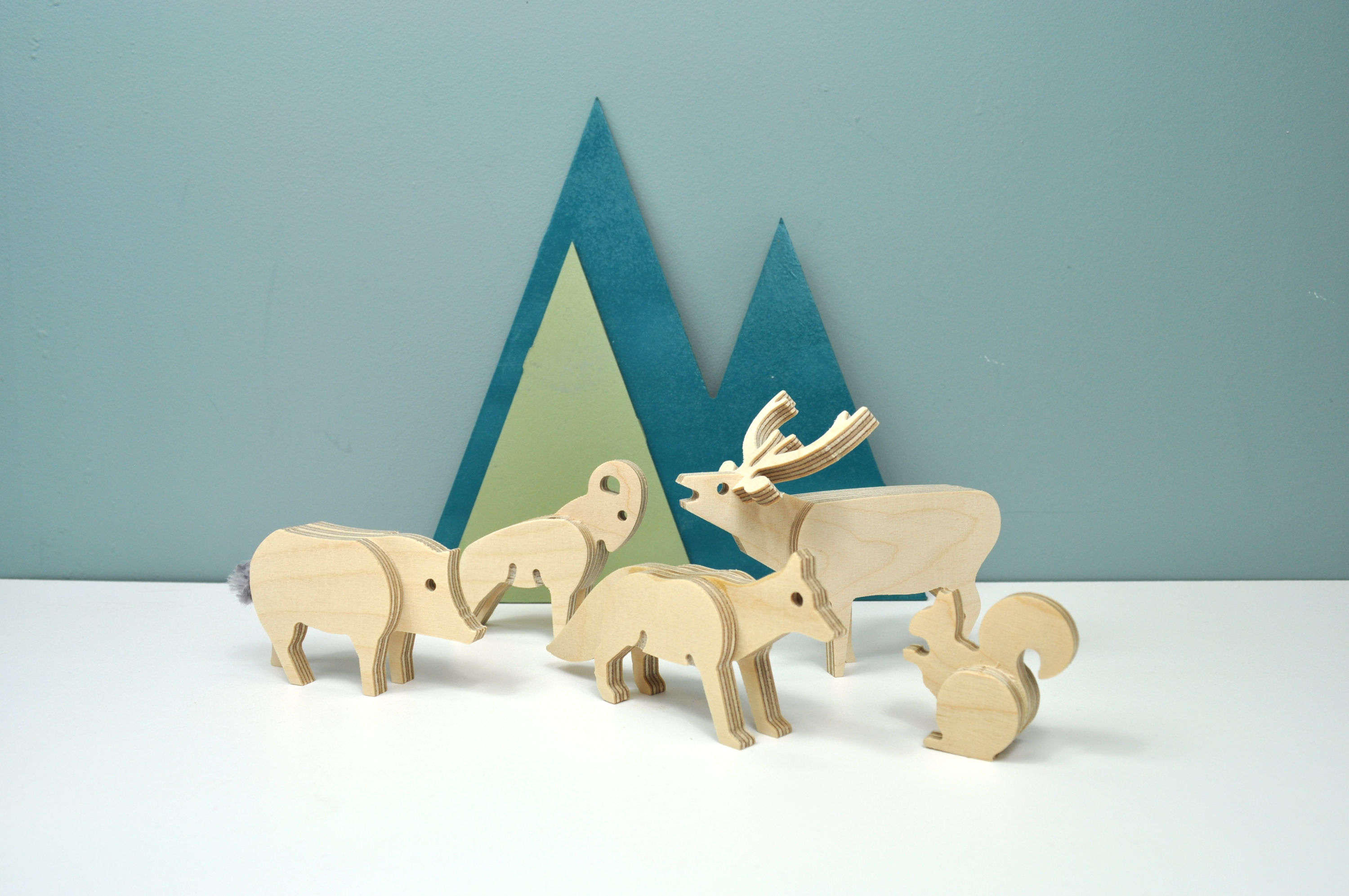 Les Animaux de la Forêt– Kit pour Fabriquer des Animaux en Bois