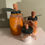 Thumbnail: Rustic Pumpkin Set of 3 Mason Jars