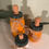 Thumbnail: Rustic Pumpkin Set of 3 Mason Jars