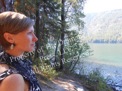 Woman Looking Toward Lake