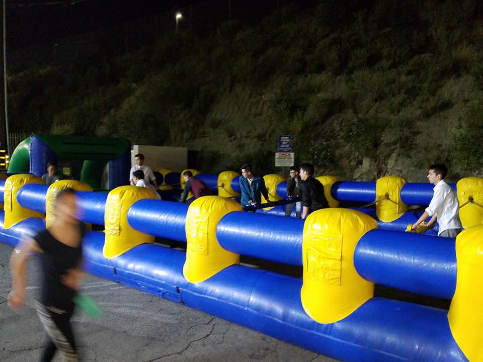 Human foosball