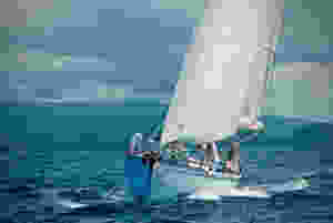 Segel vermessen, segelnde 7seas in der Karibik