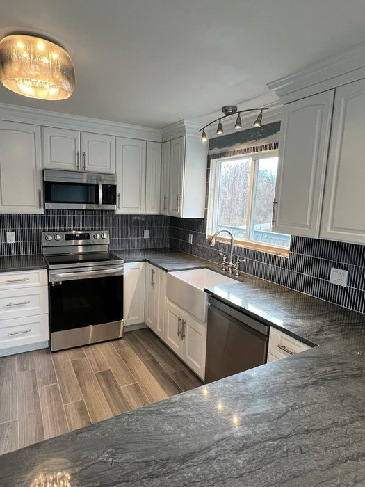 Blue Quartzite Modern Kitchen | Redding, CT