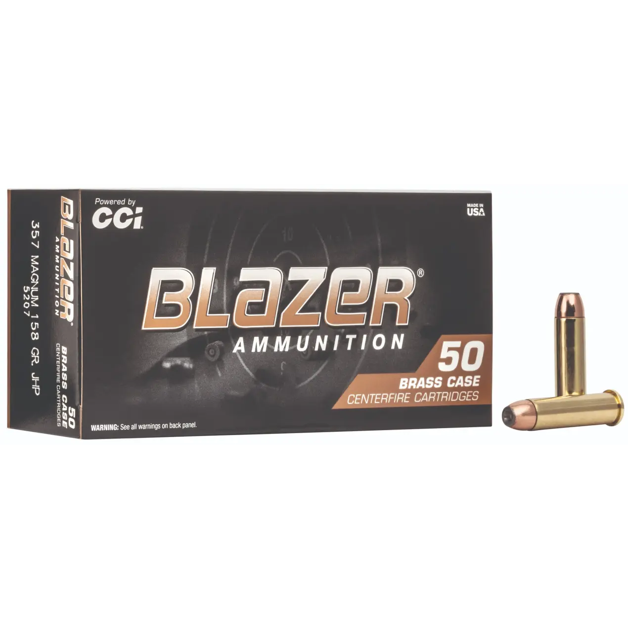 CCI Blazer Brass 357 Mag 158GR JHP