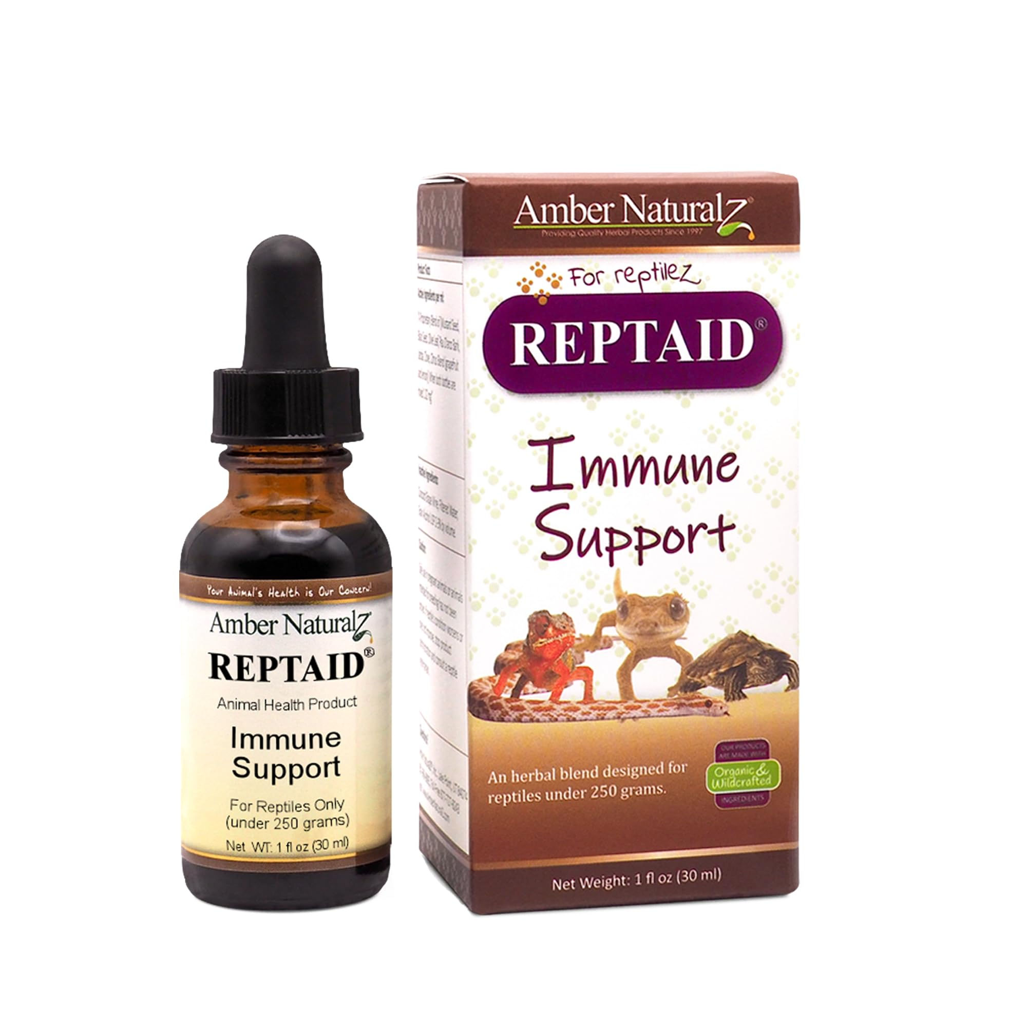 AMBER NATURALZ Reptaid Herbal Supplement for Small Reptiles | Herbal Pet Supplem