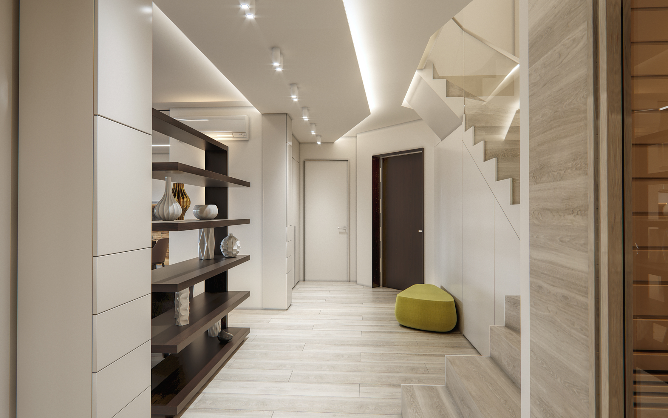 Two-level modern big family interior
