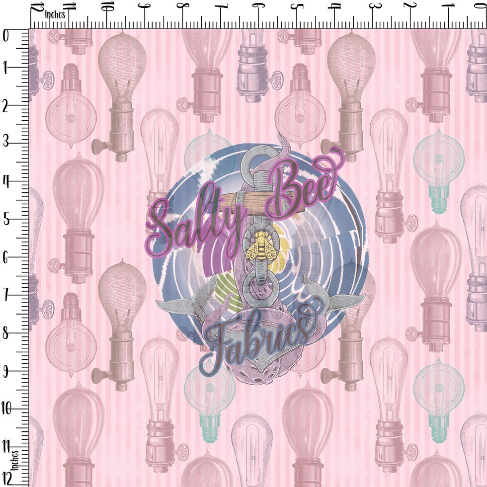 Miniaturbild: Pre- Order | R47 | Colored Bulbs on Pink Stripes