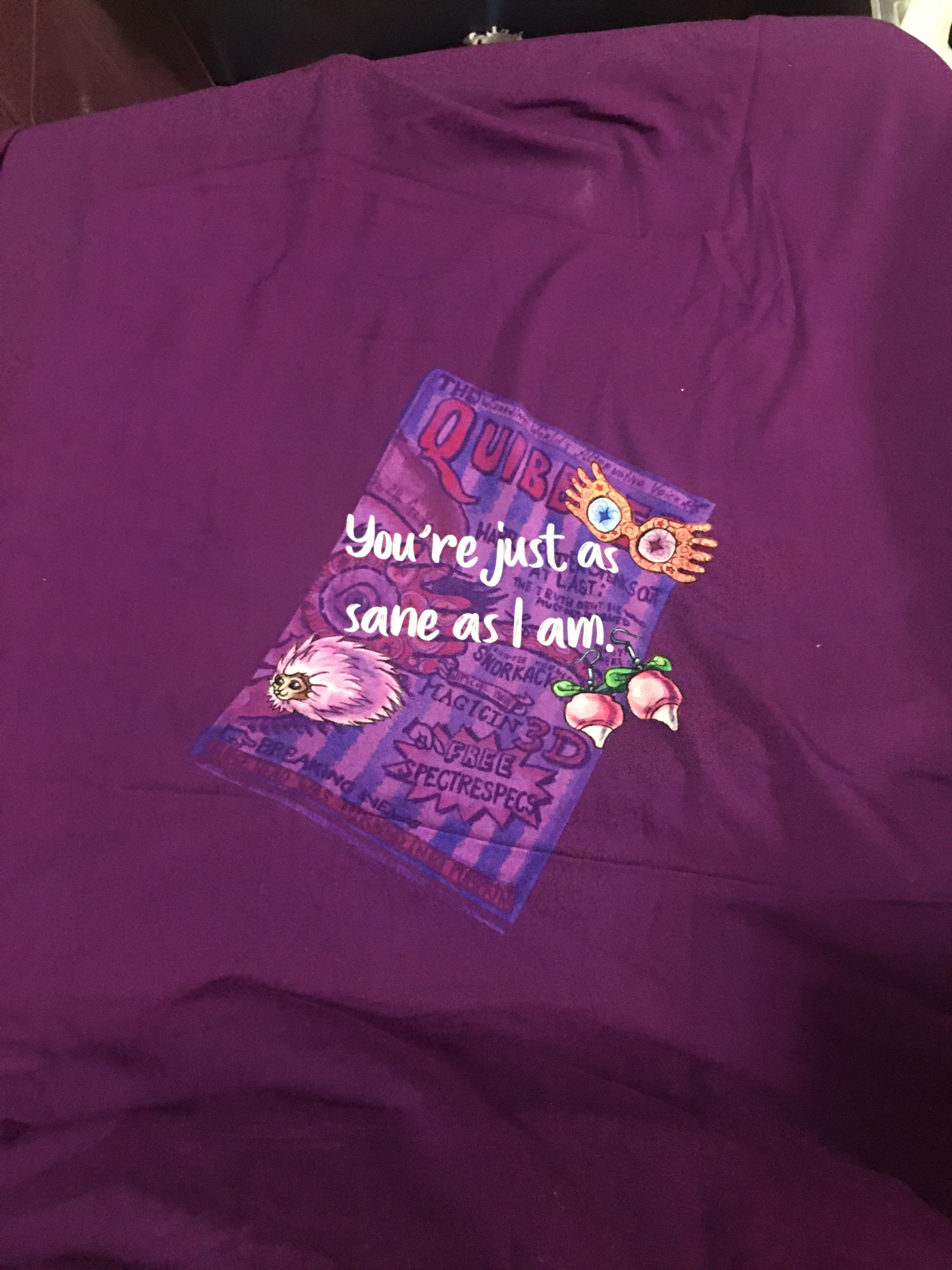 Just as sane as I am panel