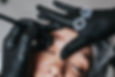 Eyebrows microblading concept. Cosmetologist preparing young woman for eyebrow permanent m
