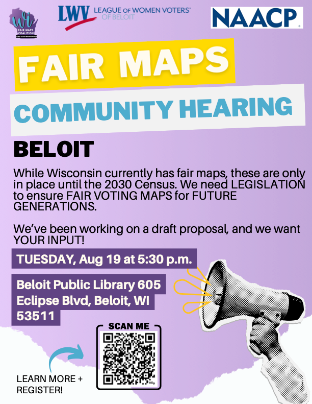 Fair Maps Comunity Hearing (Beloit)