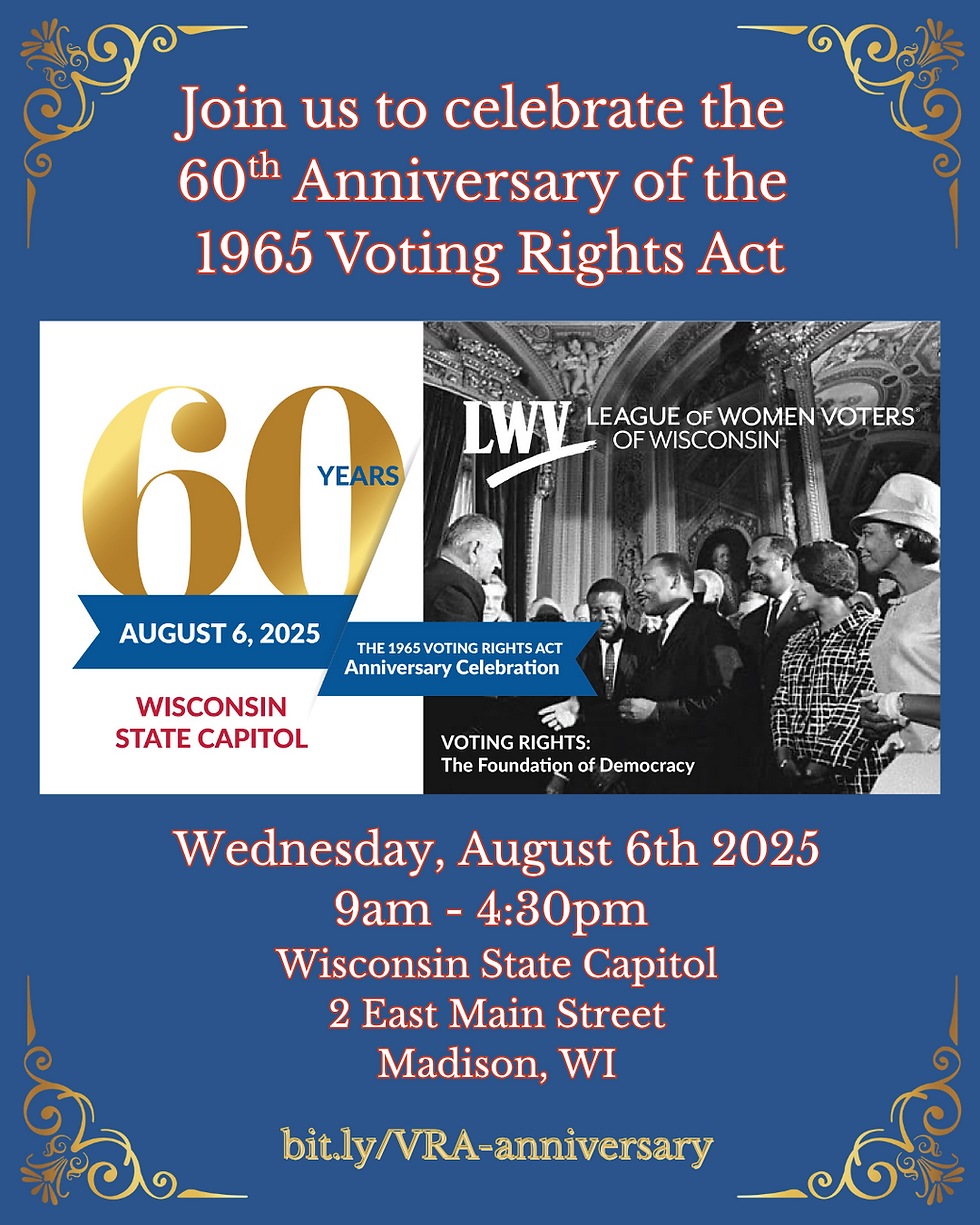 Voting Rights Act 60th Anniversary Celebration
