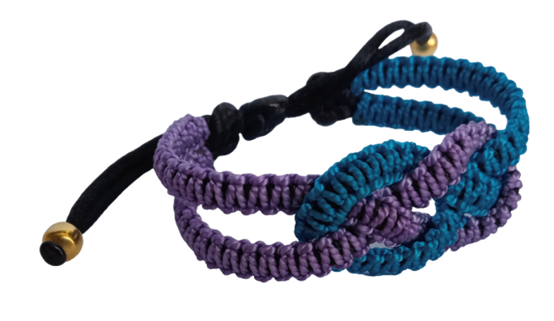 PULSERA BRAZALETE TEJIDA TERLENKA INFINITO