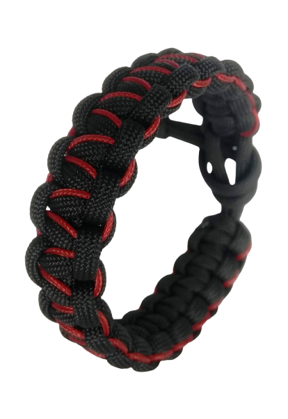 BRAZALETE PARACORD SUPERVIVENCIA ZIG ZAG MAS HILO MICROCORD