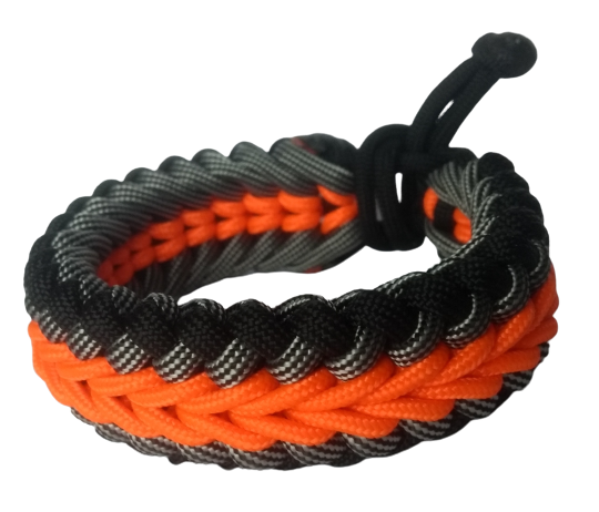 BRAZALETE PARACORD SUPERVIVENCIA 3 CUERDAS NUDO SANTICFIED