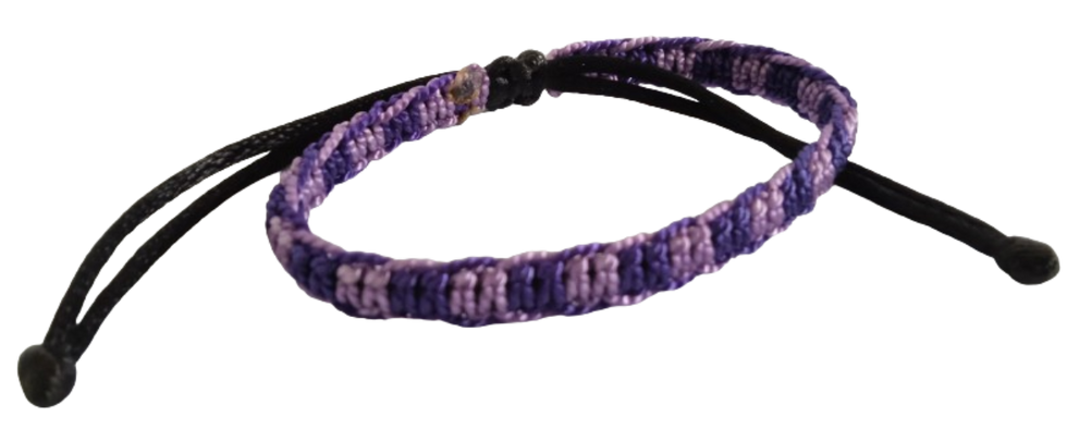 MANILLA PULSERA TERLENKA DOS COLORES INTERCALADOS