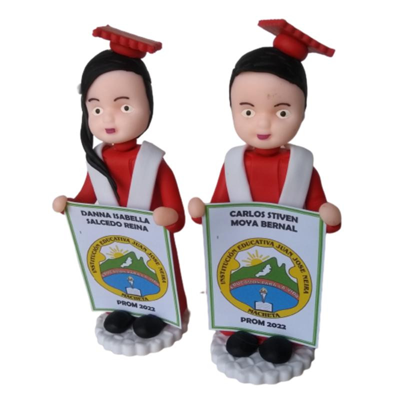 Miniatura: RECORDATORIOS PORCELANICRON GRADOS GRADUACION TOGA BIRRETE DIPLOMAS