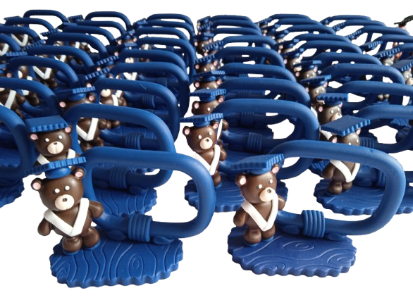 Miniatura: Portarretrato de Graduación con Osito en Porcelanicrón