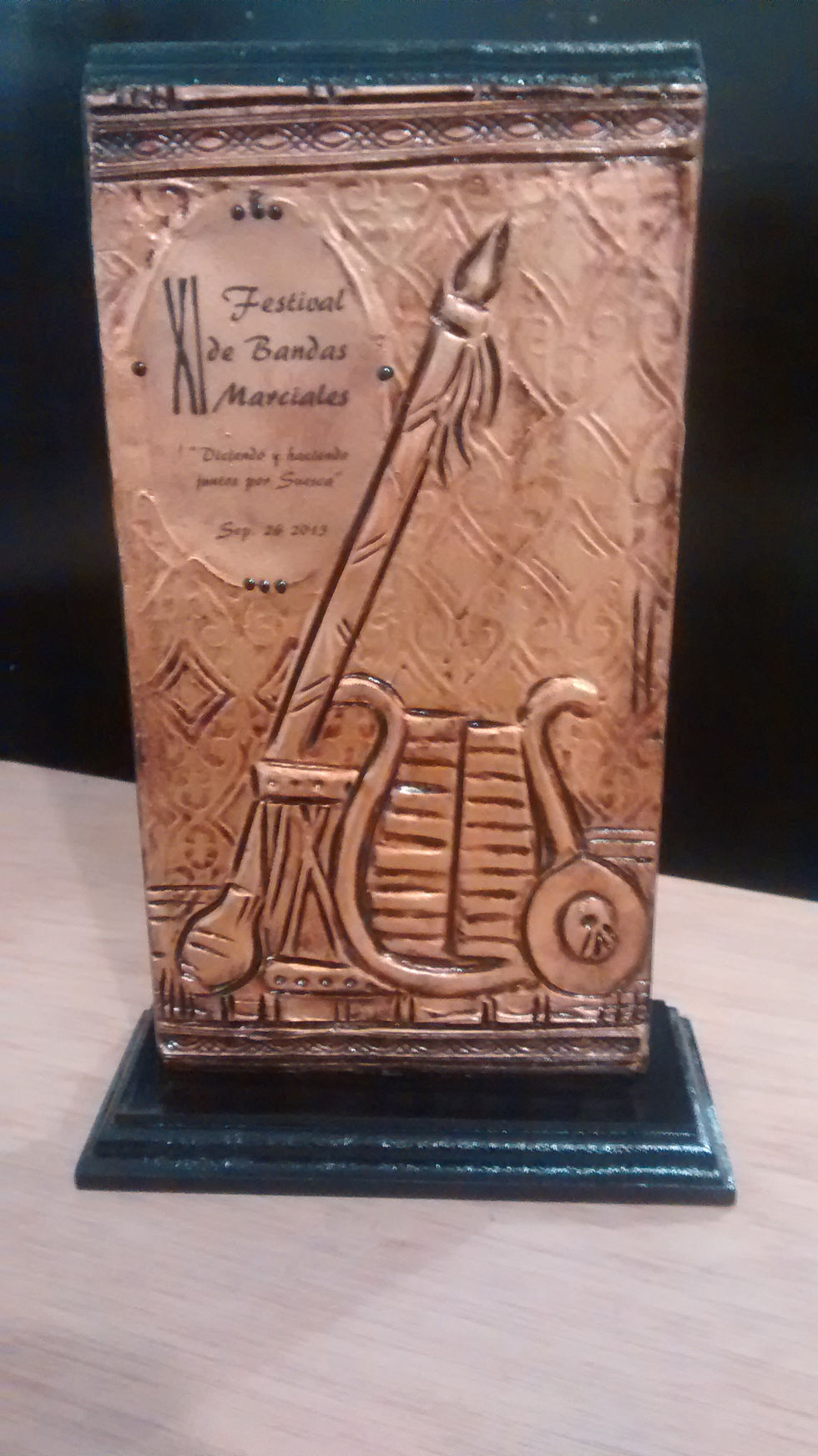 TROFEOS ARTESANALES EVENTOS CULTURALES BANDAS DE GUERRA CONCURSO DANZAS EVENTOS PREMIACION