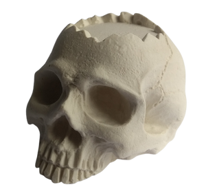 CALAVERA YESO HALLOWEEN PORTAVELAS
